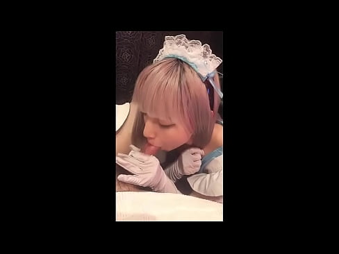 ❤️ Japoński Idol [mayuka], kostium francuskiej pokojówki, część 1, obciąganie i walenie konia z balsamem ❤❌ Super porn at us ☑